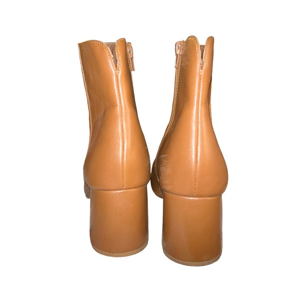 Chinese Laundry Women's Davinna Tan Leather Softy Kid Ankle Boots Size 9 - Picture 6 of 16